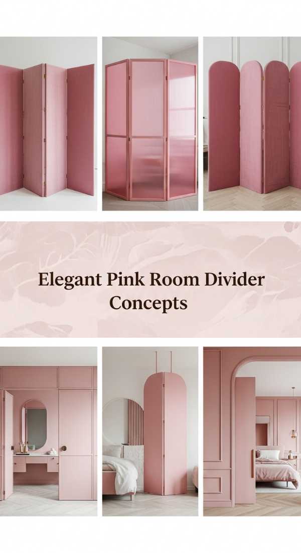 Elegant Pink Room Divider Concepts 69f3a6b678201