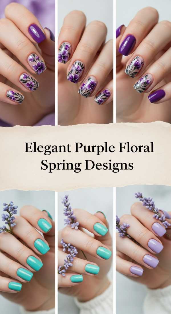 Elegant Purple Floral Spring Designs 69f0cc31d0834