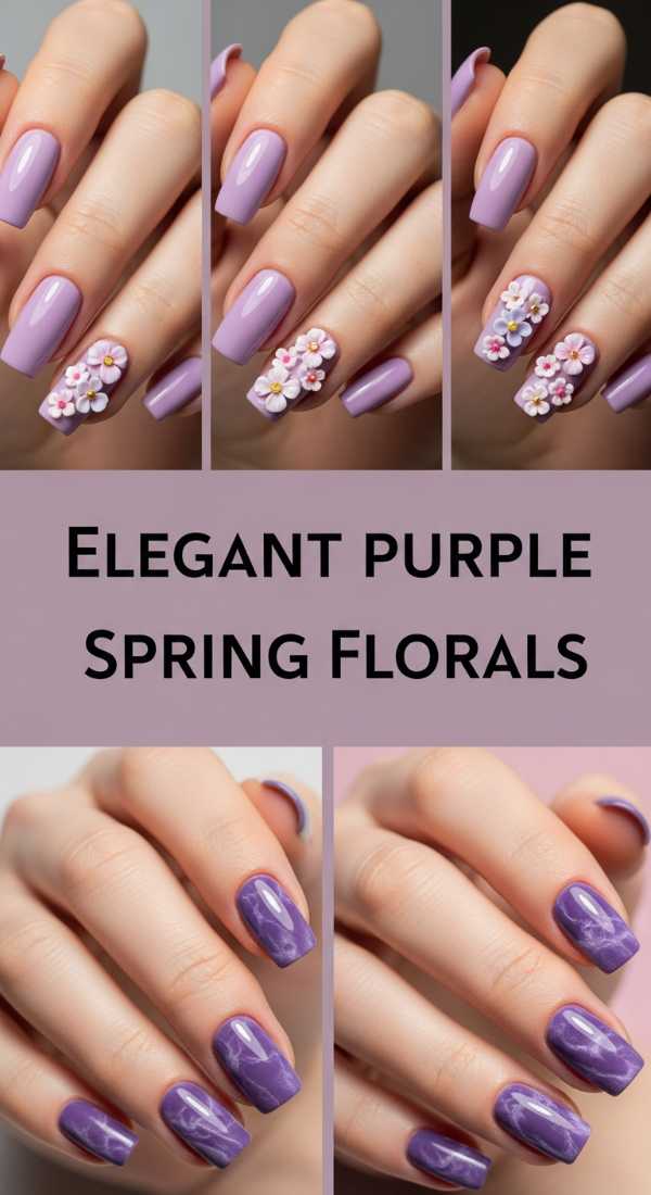 Elegant Purple Spring Florals 69e4e4a19b07a