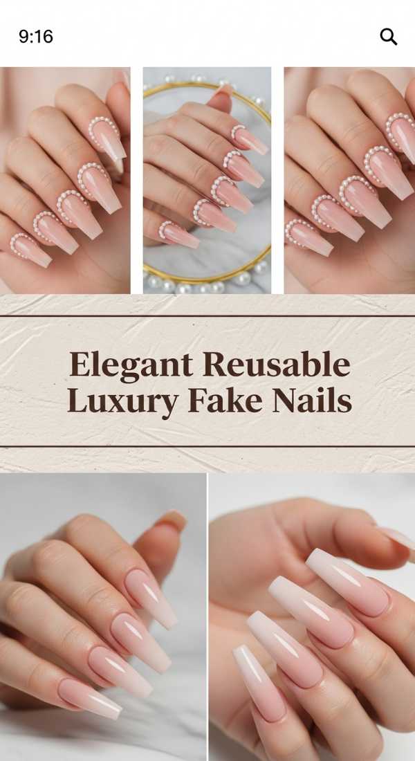 Elegant Reusable Luxury Fake Nails 69e4e4972a4c4