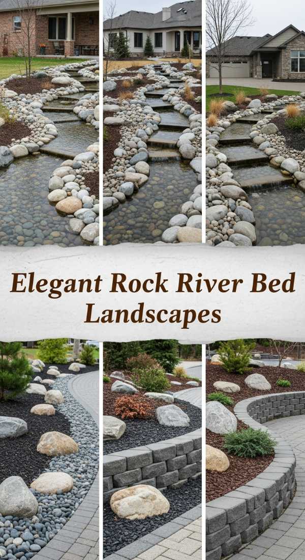 Beyond the Gates: Designing Your Ultimate Luxury Home and Garden Sanctuary Elegant Rock River Bed Landscapes 69e77794cd43f