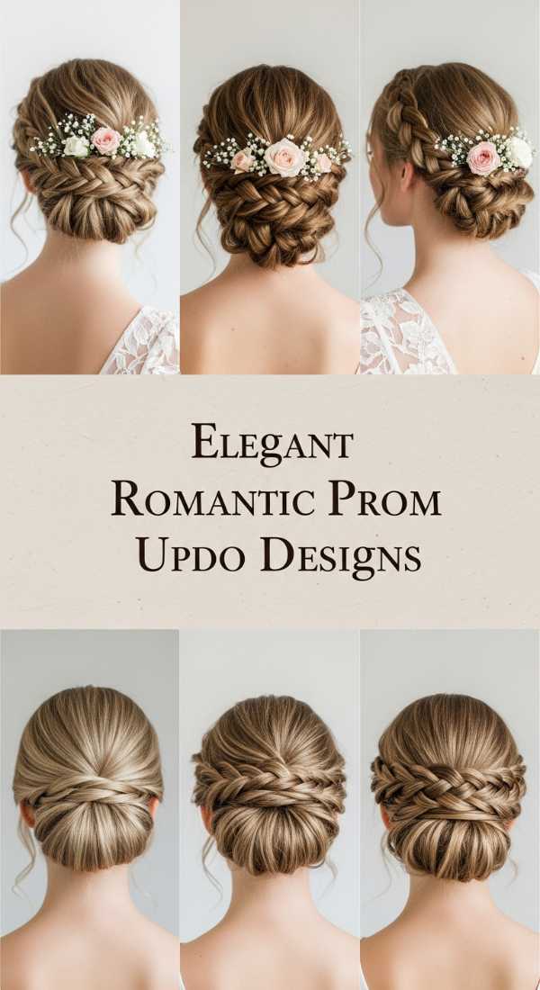 Elegant Romantic Prom Updo Designs