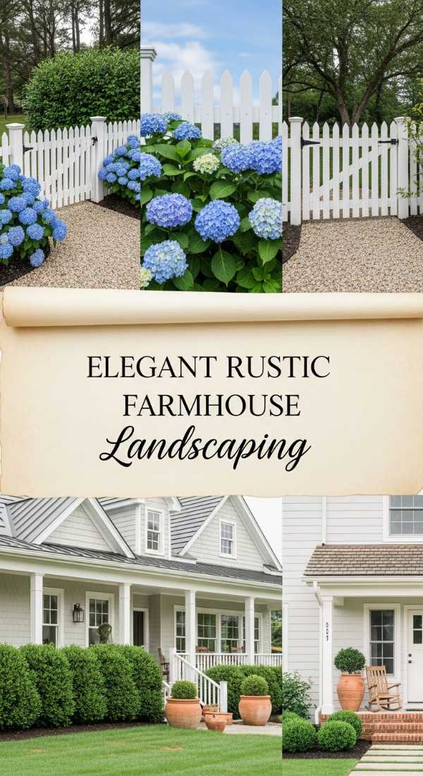Elegant Rustic Farmhouse Landscaping 69efa27543d1c