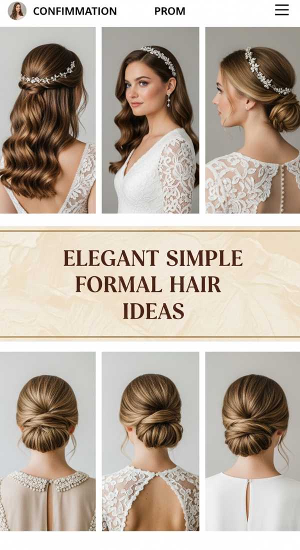 Elegant Simple Formal Hair Ideas