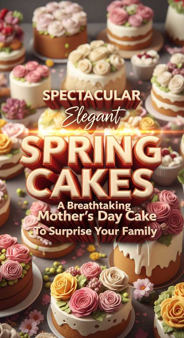 Elegant Spring Cake Designs For Mothers Day Brunch 69dde7511012a