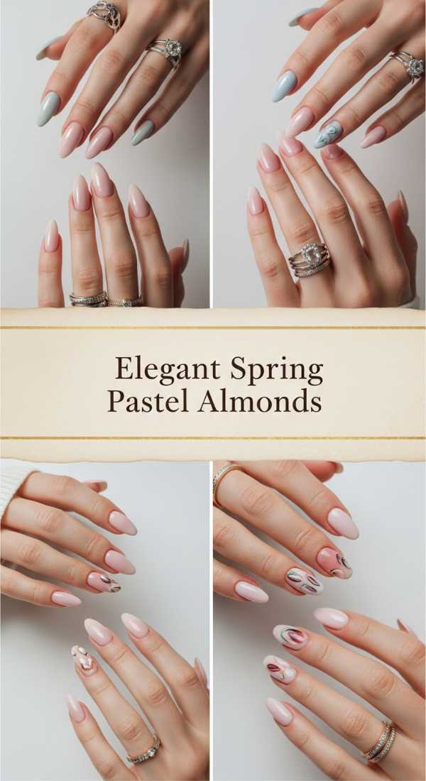 Elegant Spring Pastel Almonds