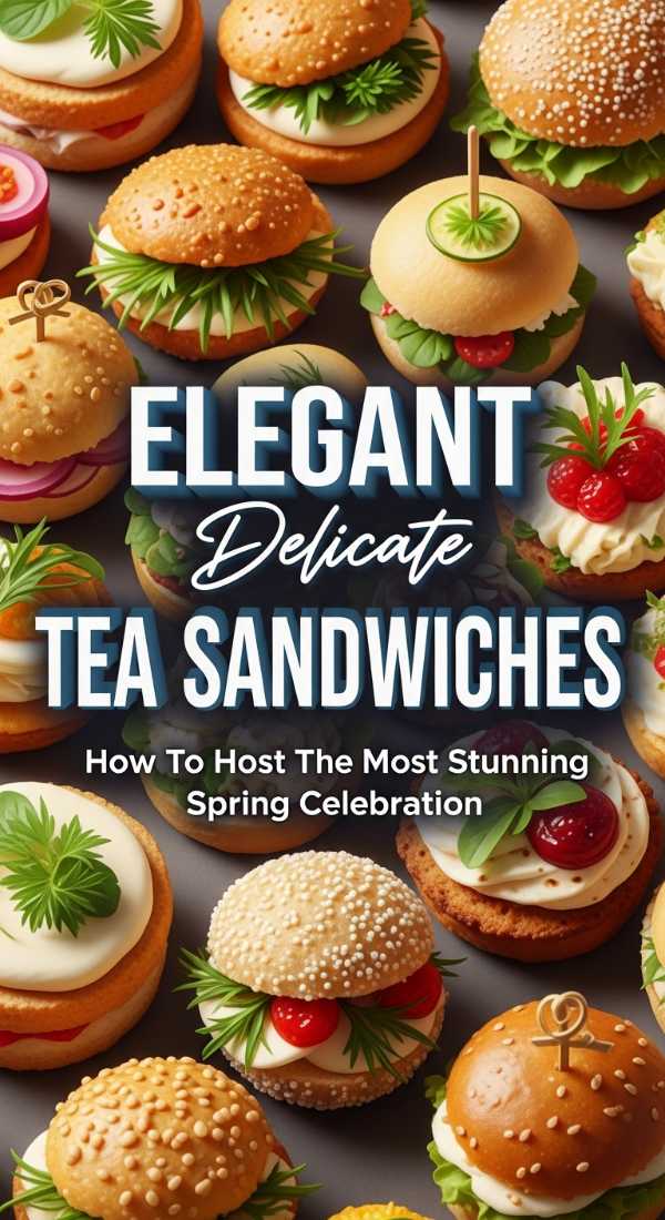 Elegant Spring Tea Party Sandwiches 69eca54043690