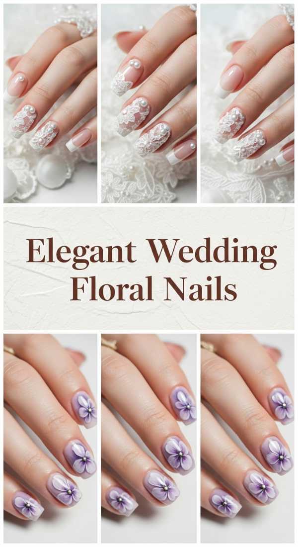 Elegant Spring Wedding Floral Nails 69f0cc282e538