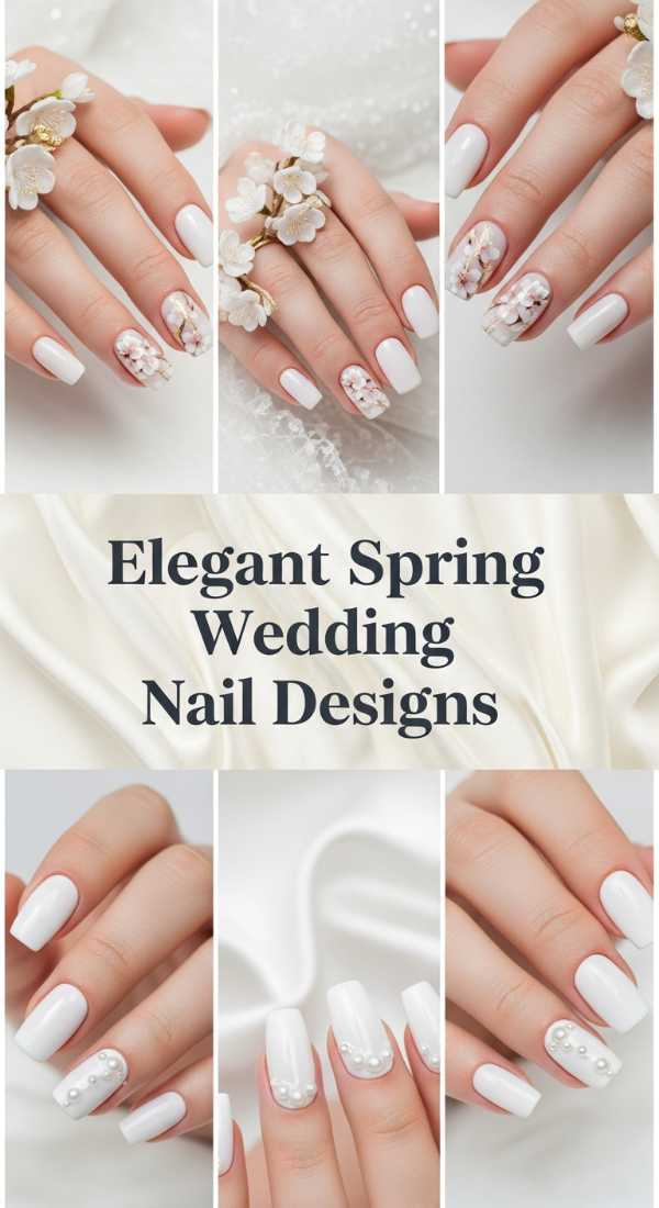 Elegant Spring Wedding Nail Designs 69ef3c87b4910