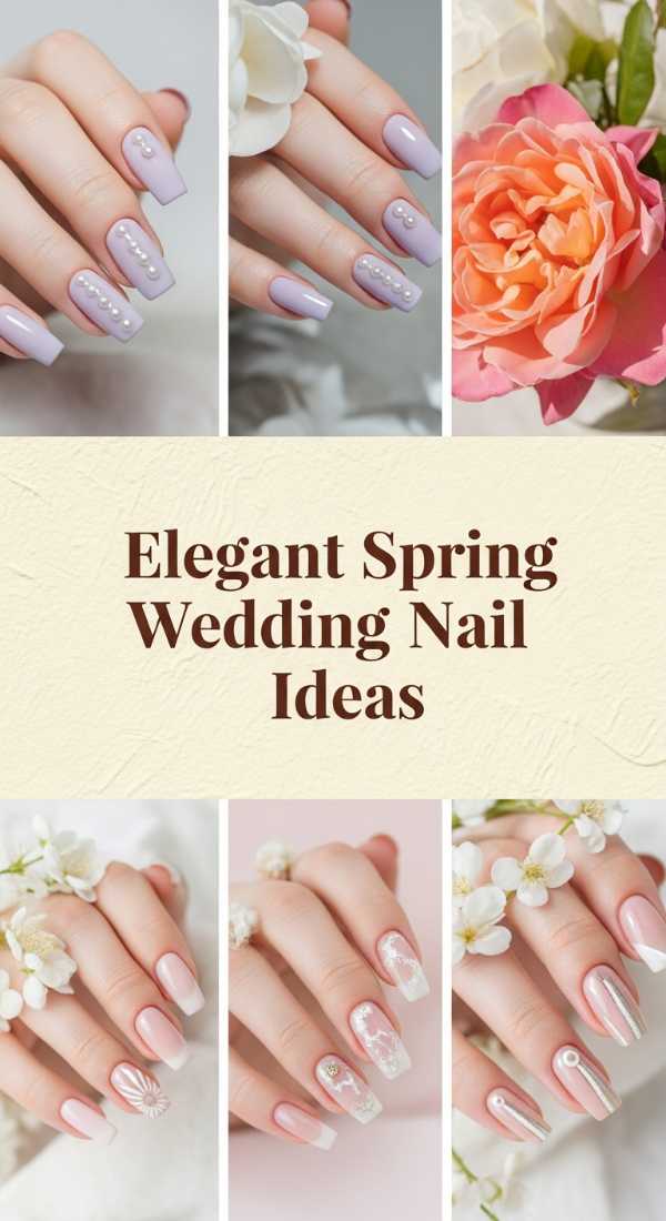 Elegant Spring Wedding Nail Ideas 69f32b85ac8c7