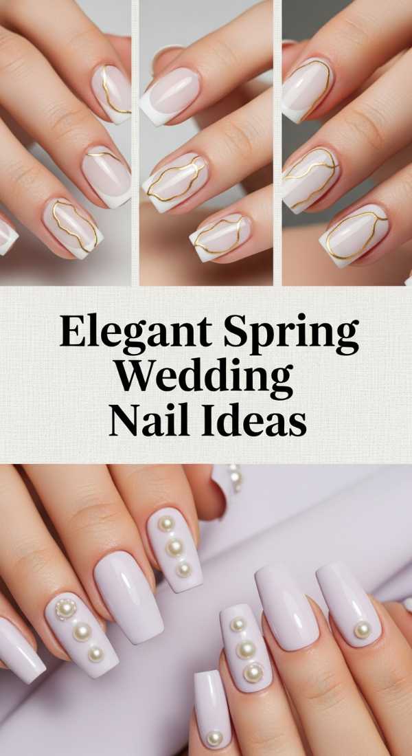 Elegant Spring Wedding Nail Ideas 69f32d4ae818f