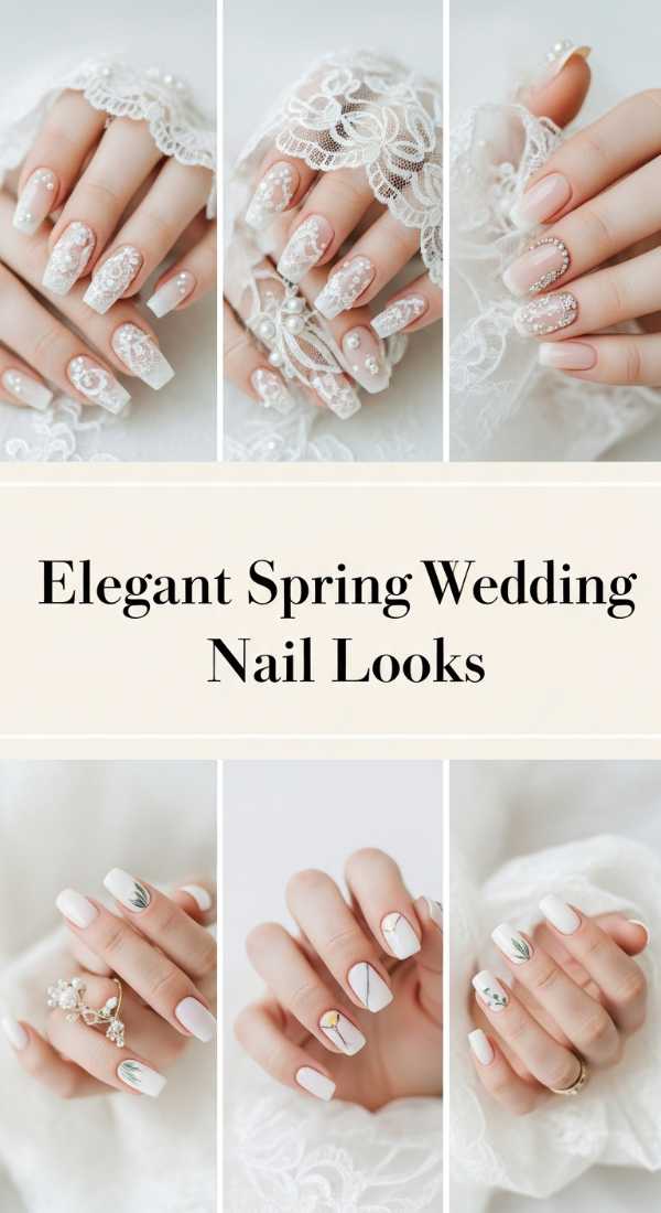 Elegant Spring Wedding Nail Looks 69ee409bd7ac6
