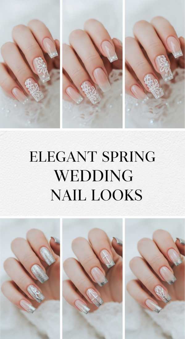 Elegant Spring Wedding Nail Looks 69ee419db59f0