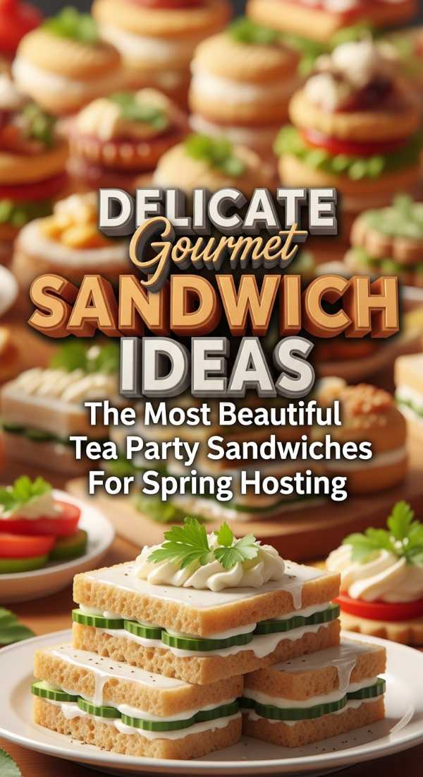 Elegant Tea Party Sandwiches 69dfdb022bb31