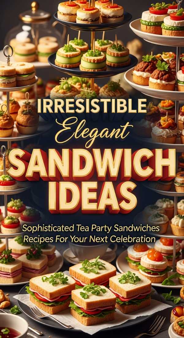 Elegant Tea Party Sandwiches For Brunch 69dde69b97d6a