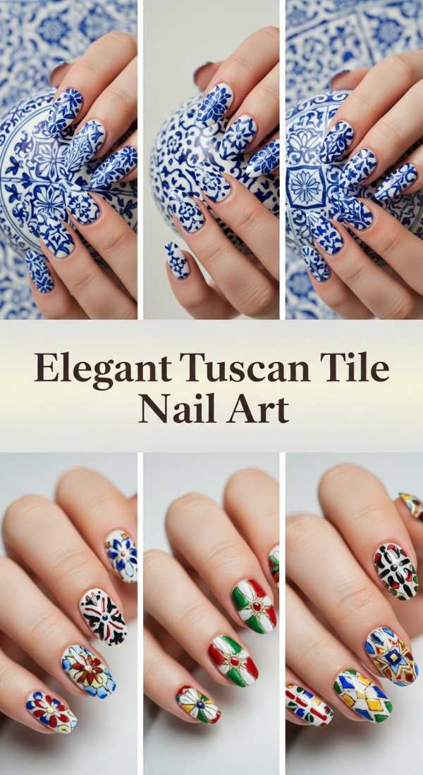 Elegant Tuscan Tile Nail Art 69ecf88c6fe41