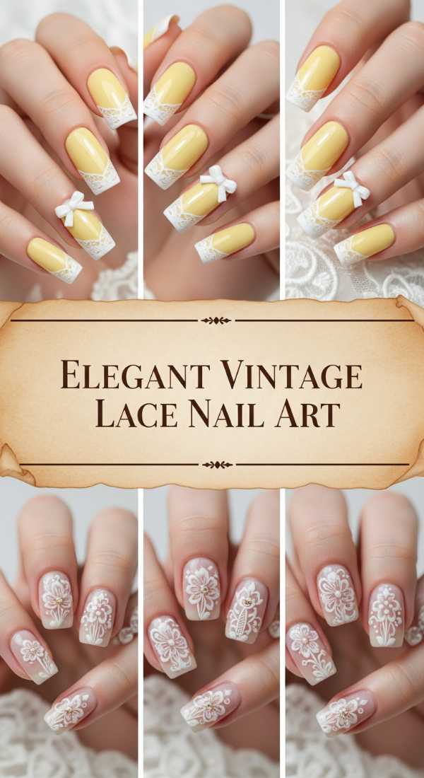 Elegant Vintage Lace Nail Art 69ecf88390bc0