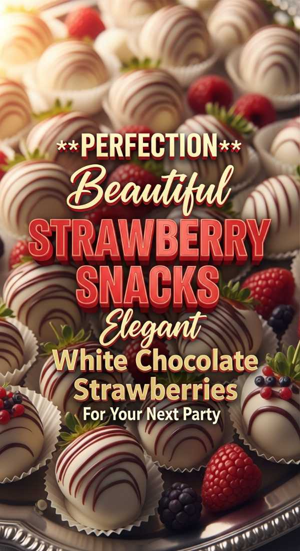 Elegant White Chocolate Strawberries For Your Next Party 69eca8cf5eccb