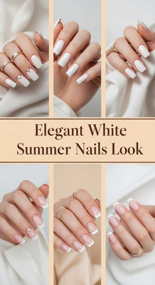 Elegant White Summer Nails Look 69e757b7dce19