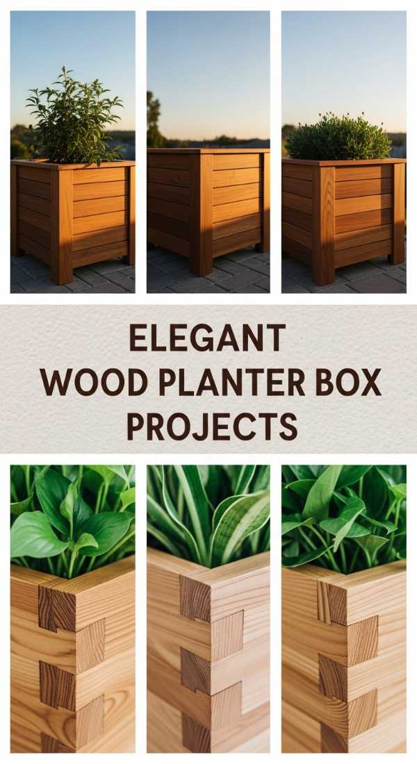 Elegant Wood Planter Box Projects 69ea60c66cf93