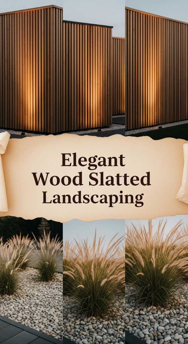 Elegant Wood Slatted Landscaping 69df4679abeaa