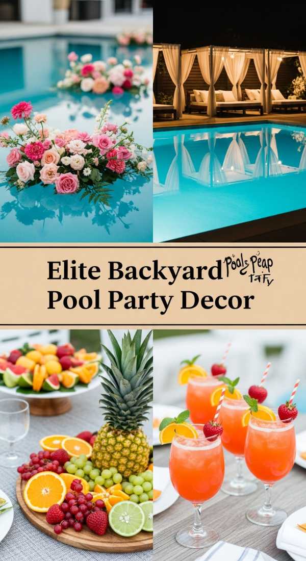 Elite Backyard Pool Party Decor 69e32d8bb7820