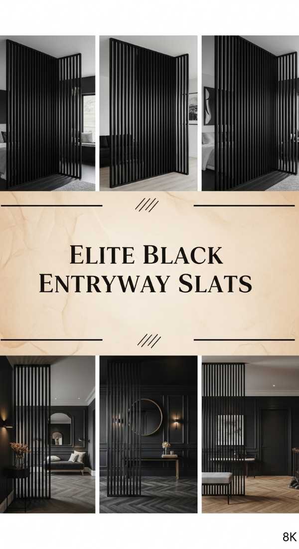 Elite Black Entryway Slats 69f3a6a71e733