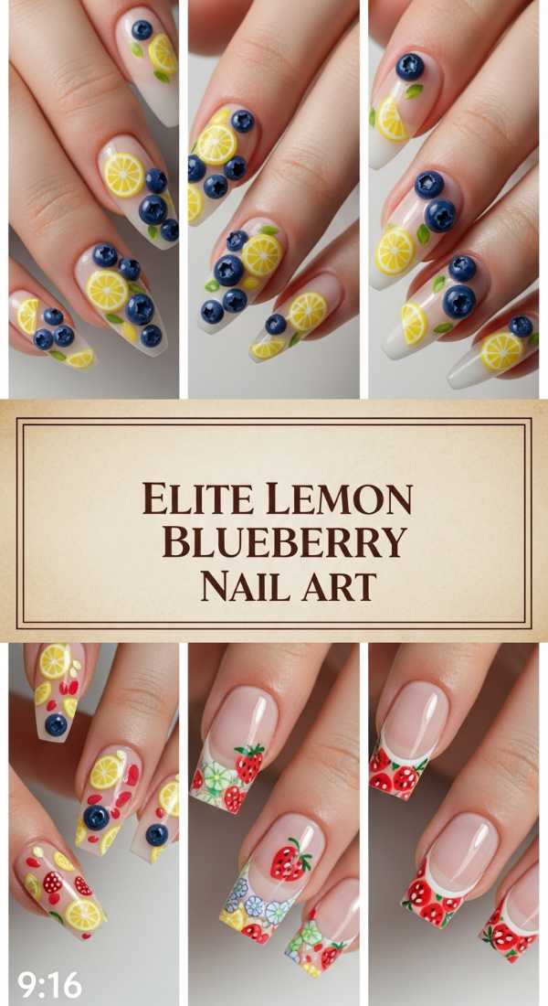 Elite Lemon Blueberry Nail Art 69f0ca30724c5