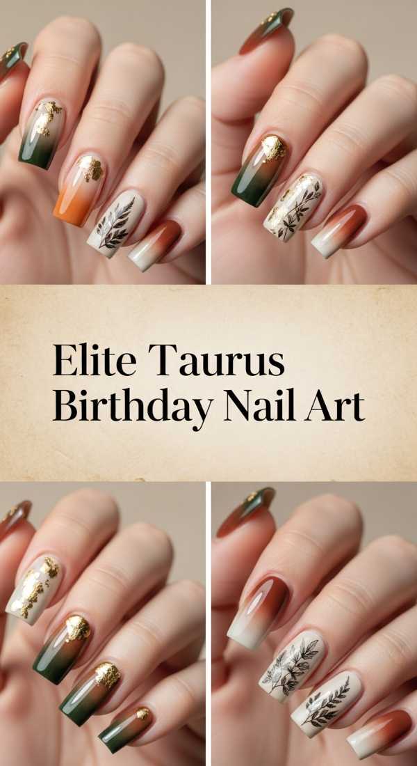 Elite Taurus Birthday Nail Art 69e757b4d49f1