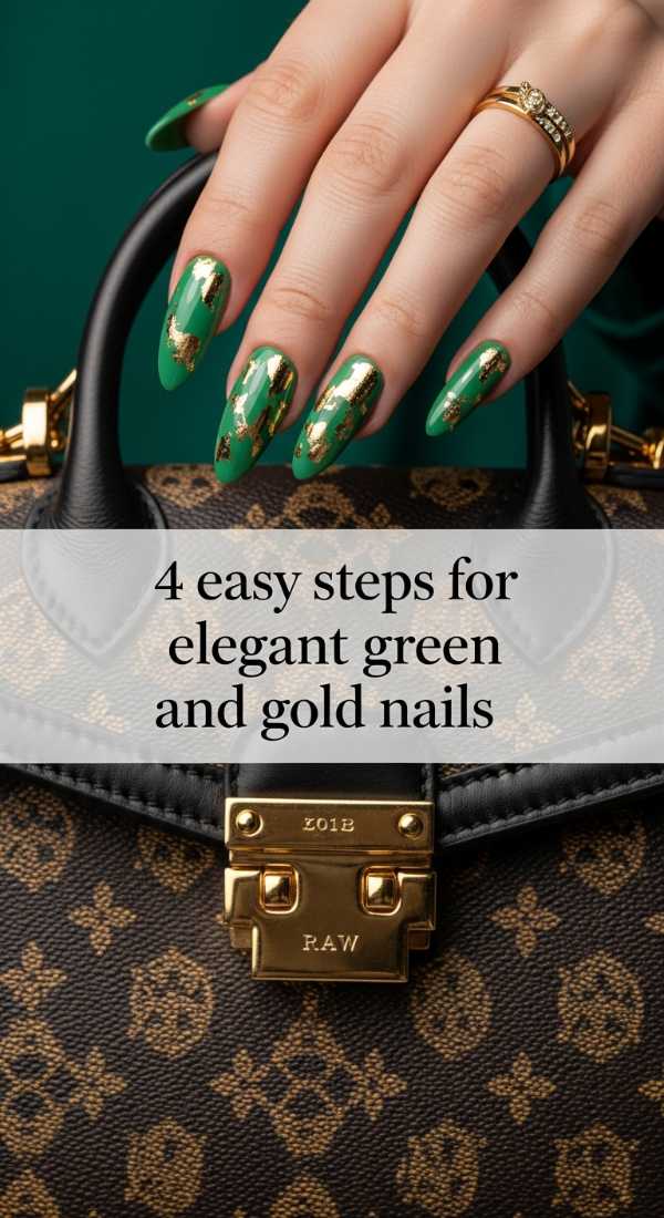 Emerald Green Gold Summer Elegance 69e31ee64ffb3