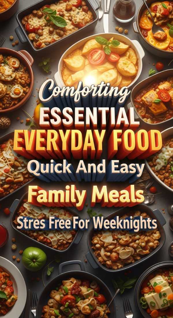 Essential Comforting Everyday Food For Stress Free Nights