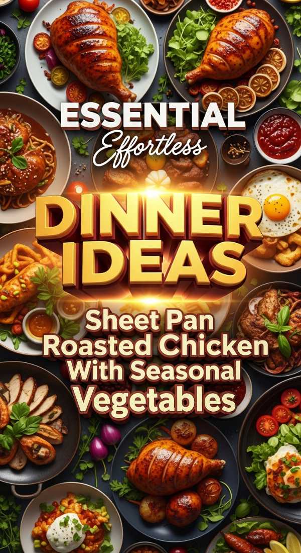 Essential Effortless Dinner Ideas Sheet Pan Roasted Chicken With Seasonal Vegetables 69e9bba4efd14