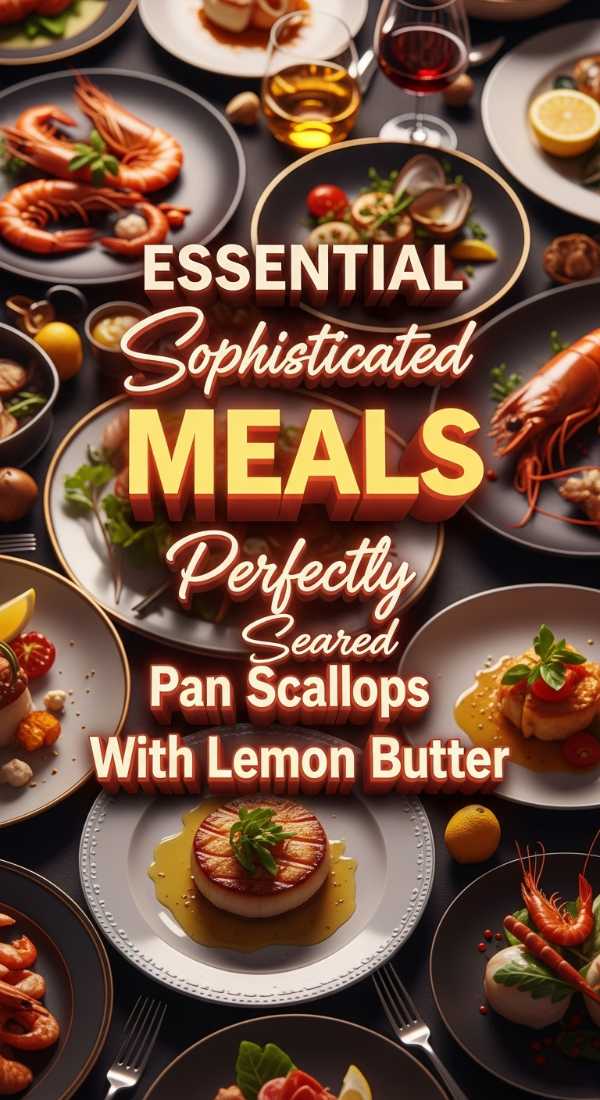 Essential Sophisticated Meals Pan Seared Scallops 69e35fa37110b