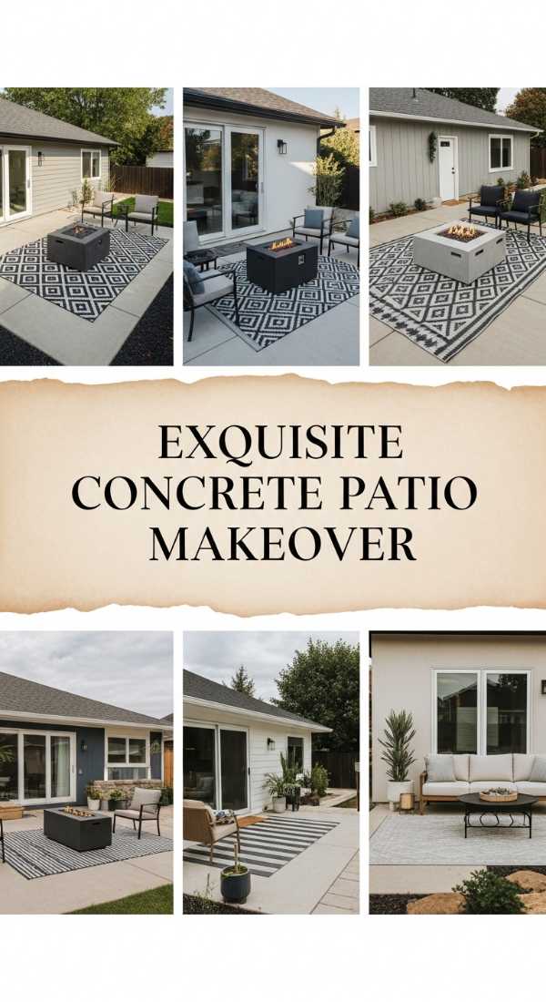 Exquisite Concrete Patio Makeover 69e7779f526f2