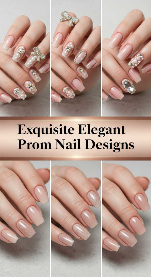 Exquisite Elegant Prom Nail Designs 69f0cc3636a65