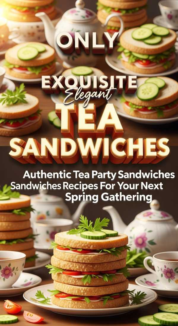 Exquisite Elegant Tea Sandwiches 69e9b9cfb30a2