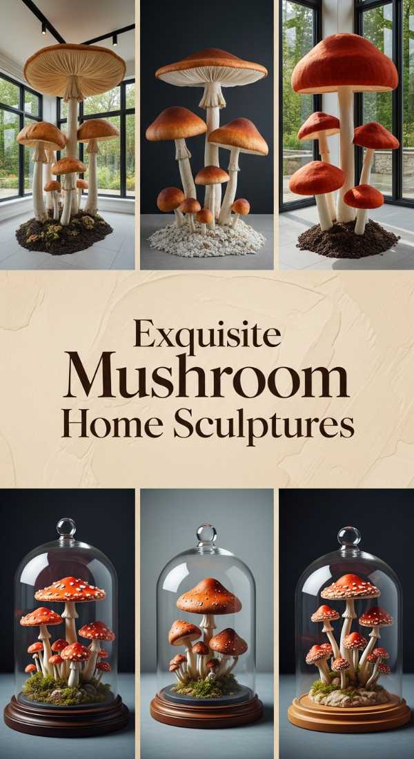 Exquisite Mushroom Home Sculptures 69ed03303ed91