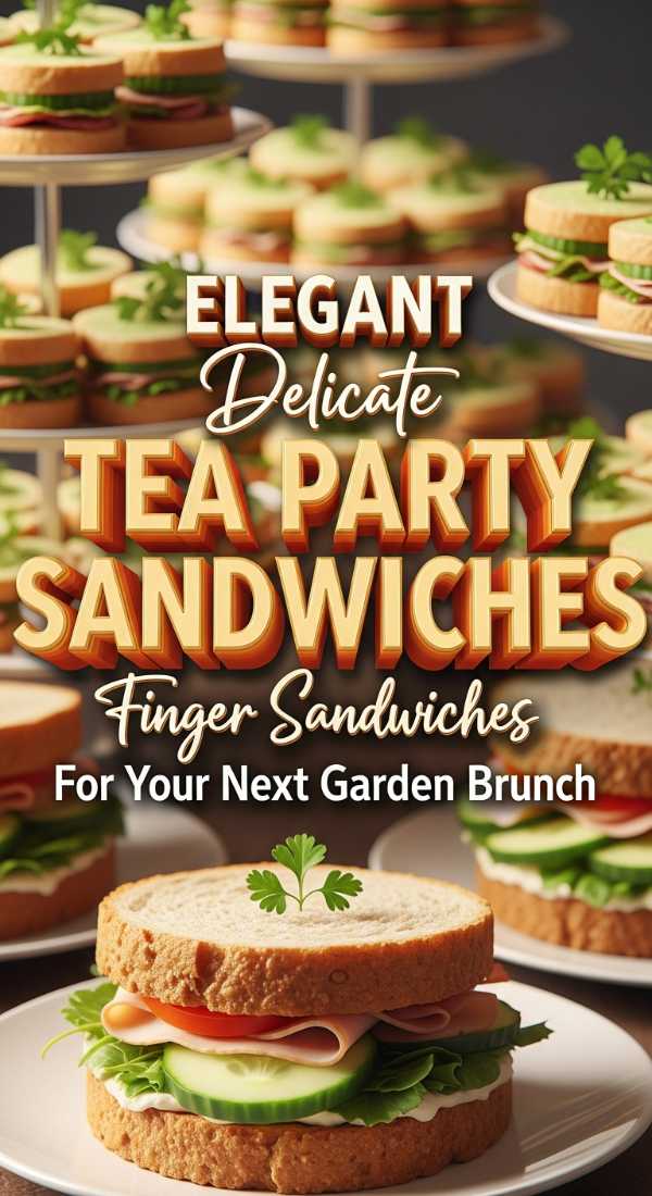Fancy Little Finger Sandwiches For Garden Brunch 69e70ae1ca66a