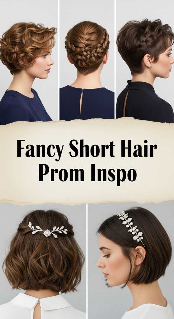 Fancy Short Hair Prom Inspo 69eb966c0fef2