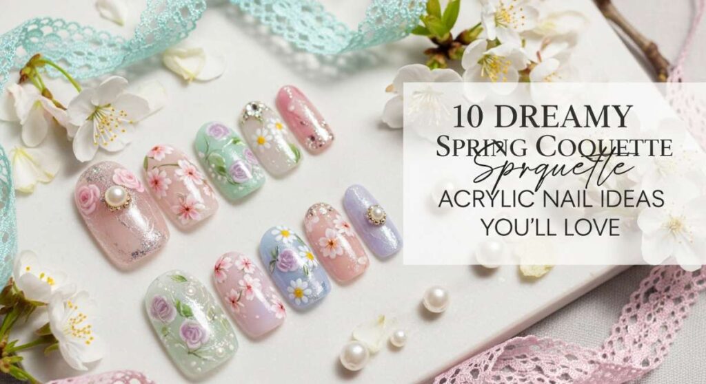 featured: 10 dreamy spring coquette acrylic nail ideas you’ll love