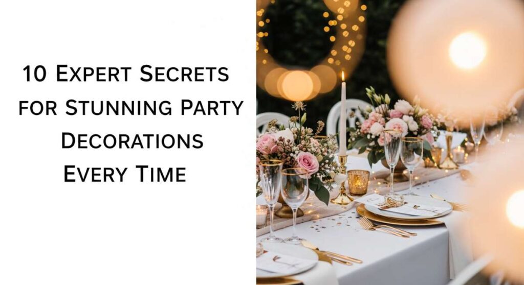 featured: 10 expert secrets for stunning party decorations every time