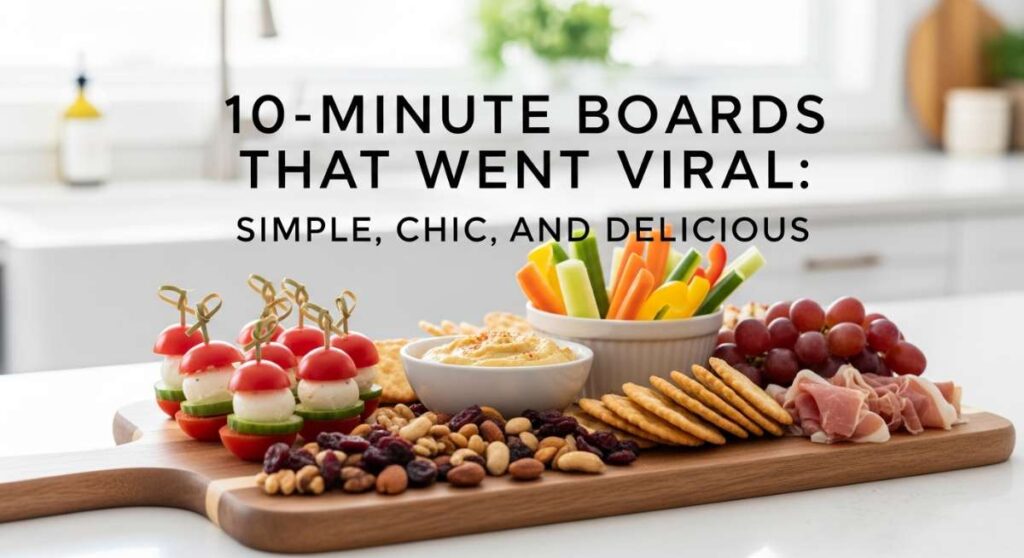 featured: 10 minute boards that went viral: simple, chic, and delicious