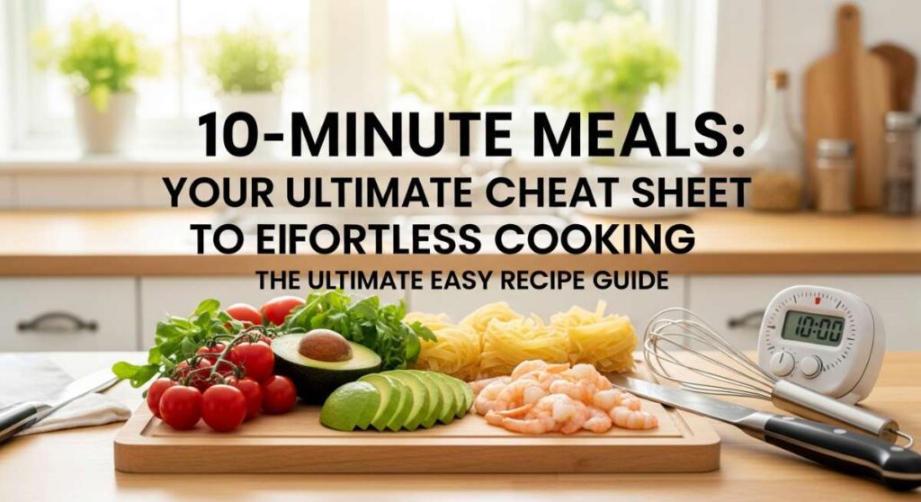 featured: 10 minute meals: your ultimate cheat sheet to effortless cooking