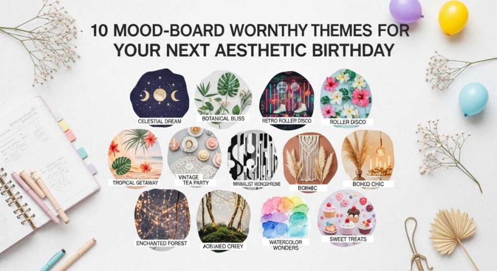 featured: 10 mood board worthy themes for your next aesthetic birthday