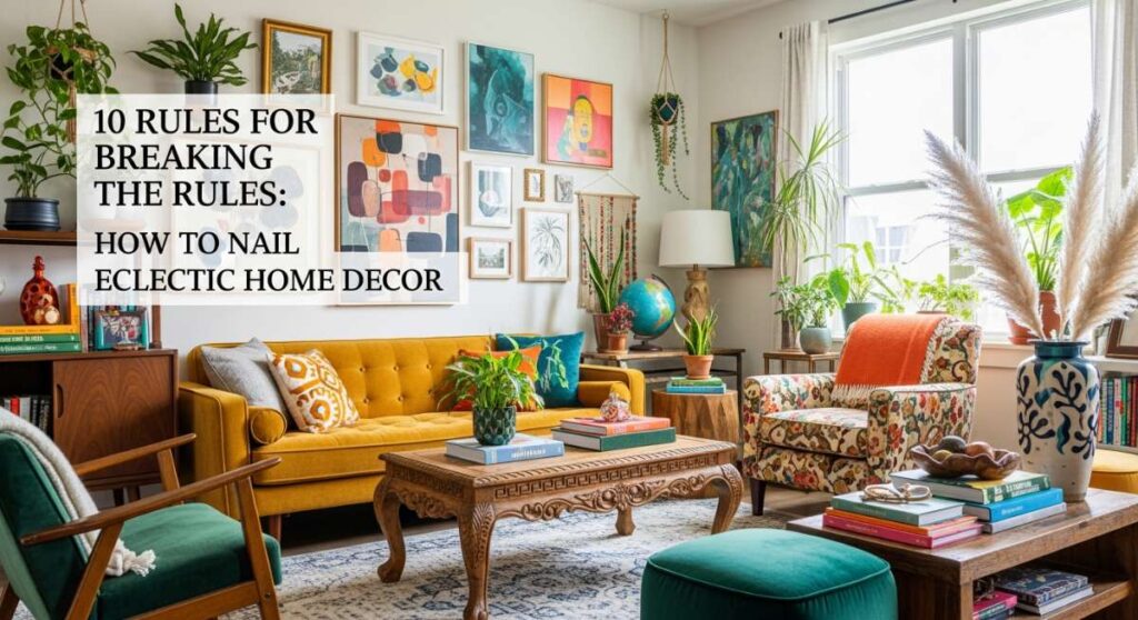 featured: 10 rules for breaking the rules: how to nail eclectic home decor