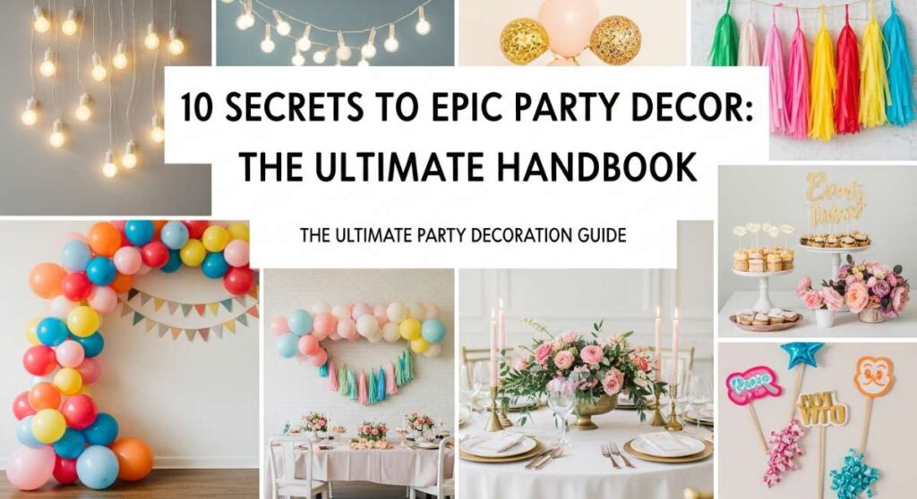 featured: 10 secrets to epic party decor: the ultimate handbook