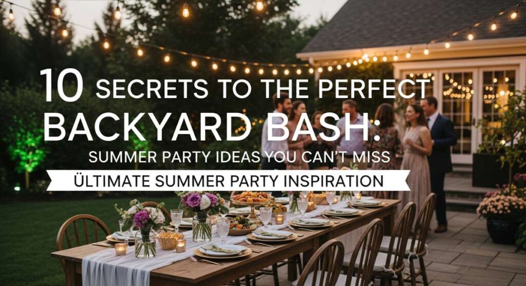 featured: 10 secrets to the perfect backyard bash: summer party ideas you can't miss