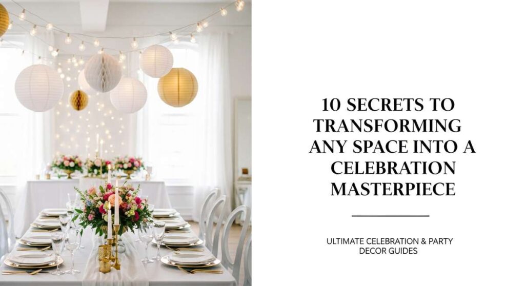 featured: 10 secrets to transforming any space into a celebration masterpiece
