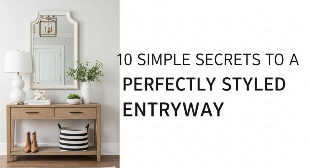 featured: 10 simple secrets to a perfectly styled entryway