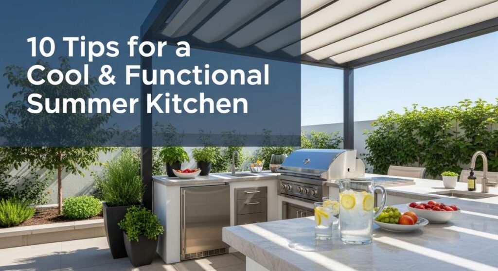 featured: 10 tips for a cool & functional summer kitchen